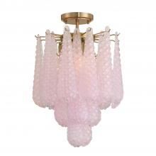 Crystorama OLL-6004-AG-BH_CEILING - Ollie 14.25'' Aged Brass Semi Flush Mount