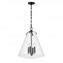 Crystorama VSS-7018-MK - Voss 18'' Matte Black Pendant