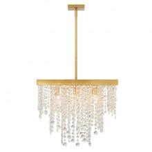 Crystorama WIN-618-GA-CL-MWP - Winham 22'' Antique Gold Chandelier