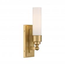 Crystorama WLX-301-AG - Wilcox 4.75'' LED Aged Brass Sconce