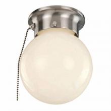 Trans Globe 3606P ROB - Dash 6" Flush Mount Globe Ceiling Light with Pull Chain