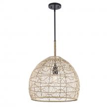 Trans Globe PND-2248 BK - Reef 1 - Light Rattan Pendant