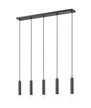 Z-Lite 1956P-5L-MB - 5 Light Linear Chandelier