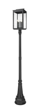 Z-Lite 5019PHXLR-564P-BK - 5 Light Outdoor Post Mounted Fixture