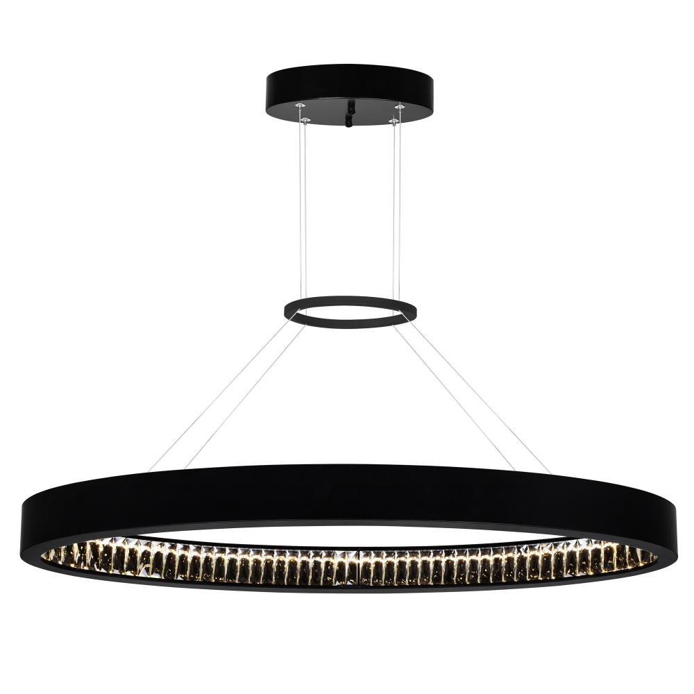 Rosalina LED Chandelier With Matte Black Finish