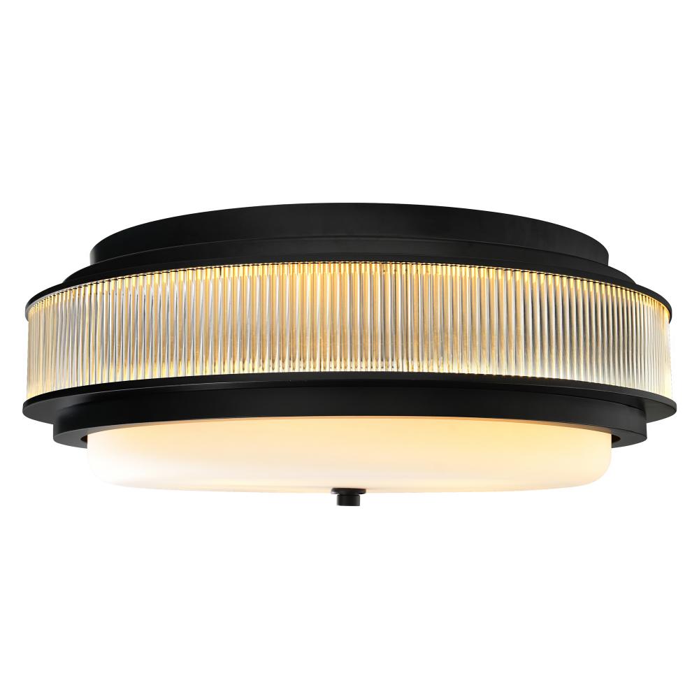 Valdivia 5 Light Black Flush Mount