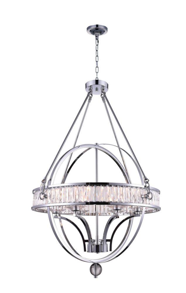 Arkansas 6 Light Chandelier With Chrome Finish