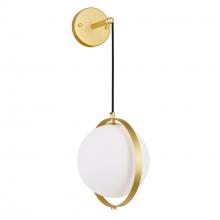 CWI Lighting 1153W9-1-169 - Da Vinci 1 Light Wall Light With Brass Finish