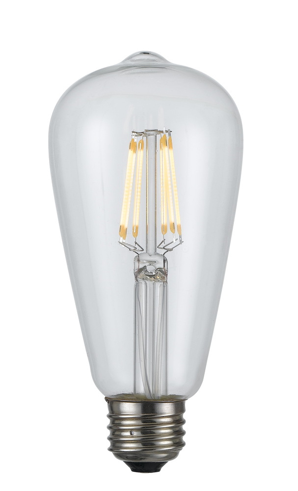 Edison Led Bulb, 6W,22K, E26 Socket Base