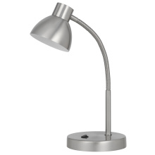 CAL Lighting BO-5104DK-SN - Noirbeam LED 5W gooseneck metal desk lamp, 660 lumen, 3000K