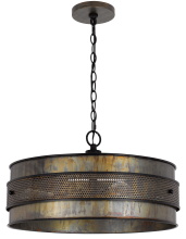 CAL Lighting FX-3822-3 - 60W x 3 Heraklion metal drum chandelier