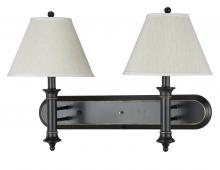 CAL Lighting LA-60007W2L-1R - 17.5" Tall Metal Wall Lamp in Dark Bronze Finish