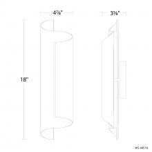Modern Forms Canada WS-94518-27-BK - Pirouette Wall Sconce Light