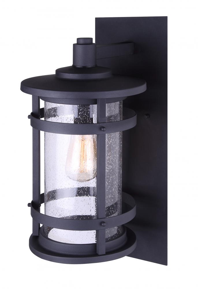 Duffy 1 Light Outdoor Lantern, Black Finish