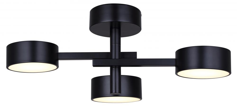 Montgomery 3 Light LED Semi Flush