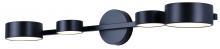 Canarm LWF315A04BK - Montgomery 4 Light LED Wall Light