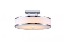 Canarm LFM101A13CH - FOSTER, Flat Opal Glass Diffuser, 20W LED, Non-Dimmable, 1200 Lumens, 15" x 7 3/4"