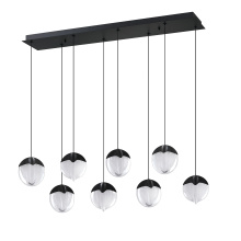Kendal PF279-8LRT-BLK - 8 LIGHT RECTANGULAR LED PAN