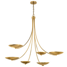 Kichler 52857LBR - Palmela Chandelier 6Lt