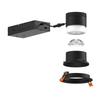 Dals RC03-CC-20-WWWH - 3in Modular Downlight, 5CCT, 20 degree Beam Angle, Wall Wash Reflector, White