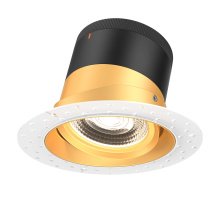 Dals RC06-CC-20-GMBGD-TL - 6in Modular Downlight, 5CCT, 20 degree Beam Angle, Gimbal Reflector, Gold, Trimless