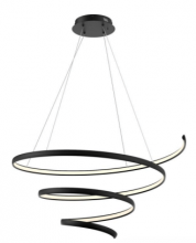 Dals SPR34-CC-BK - Spiral decorative modern pendant