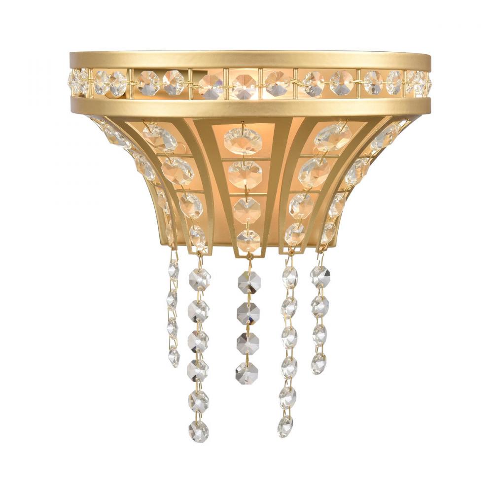 Fantania 9'' High 1-Light Sconce - Champagne Gold