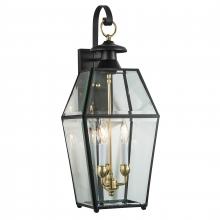 ELK Home 1067-BL-BE - Olde Colony 28'' High 3-Light Outdoor Sconce - Black