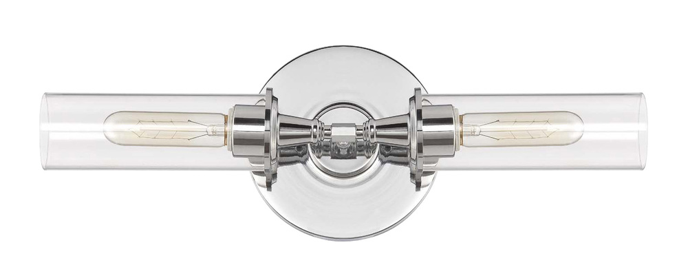 Modina 2 Light Linear Wall Sconce in Chrome
