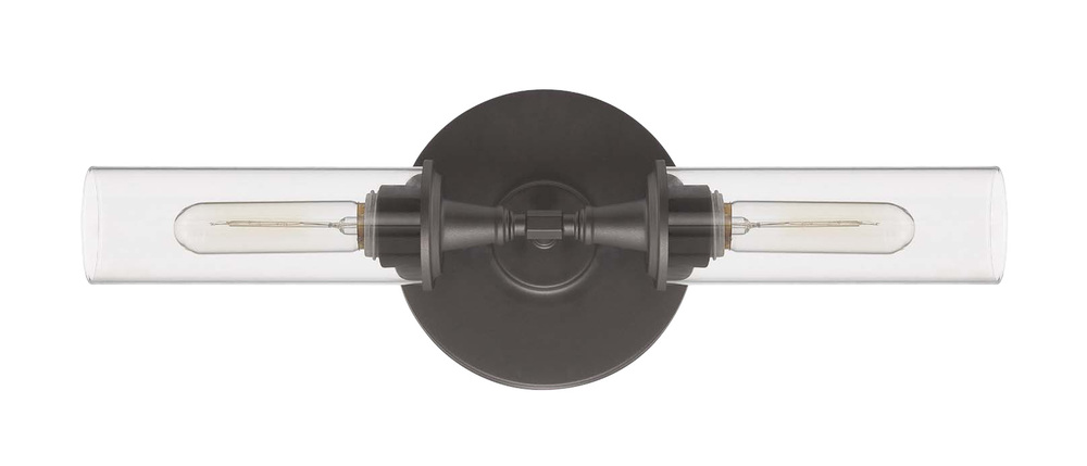 Modina 2 Light Linear Wall Sconce in Espresso