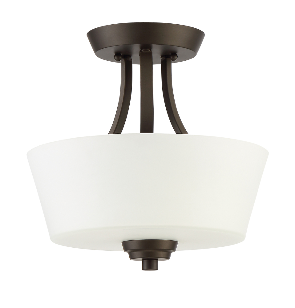 Grace 2 Light Convertible Semi Flush in Espresso