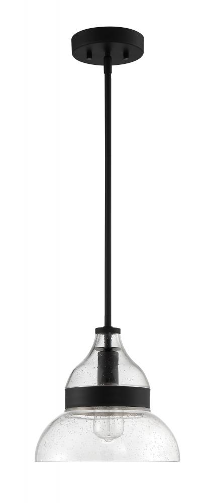 Smyth 1 Light Mini Pendant in Flat Black