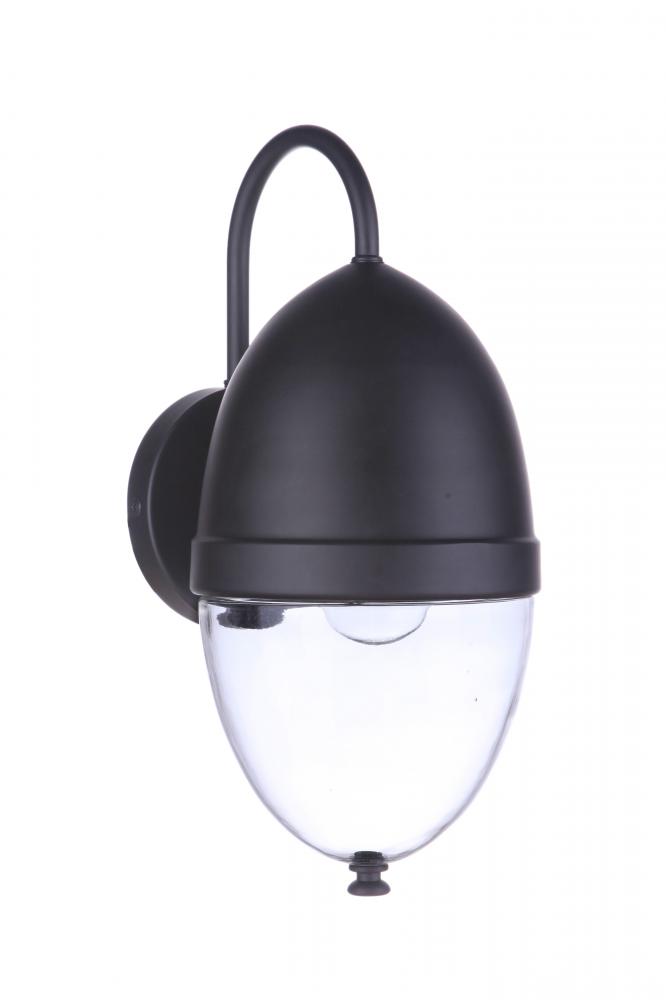 Sivo 1 Light Medium Outdoor Wall Lantern in Midnight