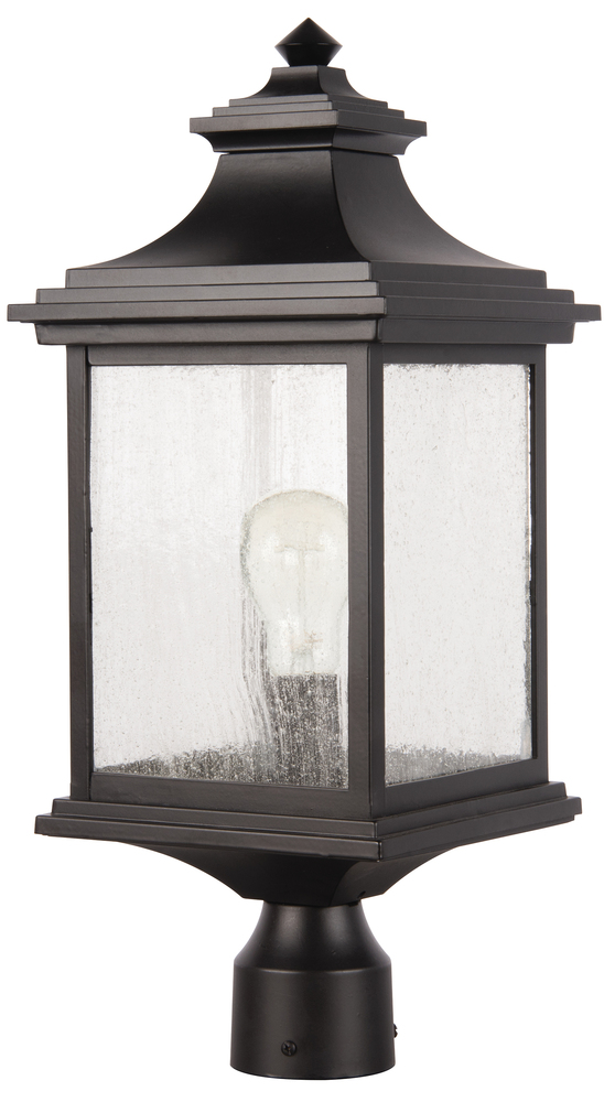 Gentry 1 Light Outdoor Post Mount in Midnight