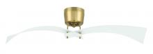 Craftmade TRN52WSB2 - Tern 52" 2-Blade Ceiling Fan in White/Satin Brass w/ White Blades; Not Light Kit Adaptable