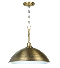 Craftmade 35993-LB - Timarron 1 Light Large Pendant in Legacy Brass