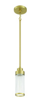 Craftmade 60191-SB - Whitley 1 Light Mini Pendant in Satin Brass