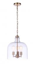 Craftmade P975SB3 - Jackson 3 Light Pendant, Satin Brass