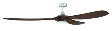 Craftmade EVY84PN3 - Envy 84" 3-Blade Indoor/Outdoor (Damp) Ceiling Fan in Painted Nickel w/ Dark Cedar Blades