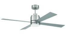 Craftmade MCY52BNK4 - McCoy 52" 4-Blade Ceiling Fan in Brushed Polished Nickel w/ Brushed Nickel Blades